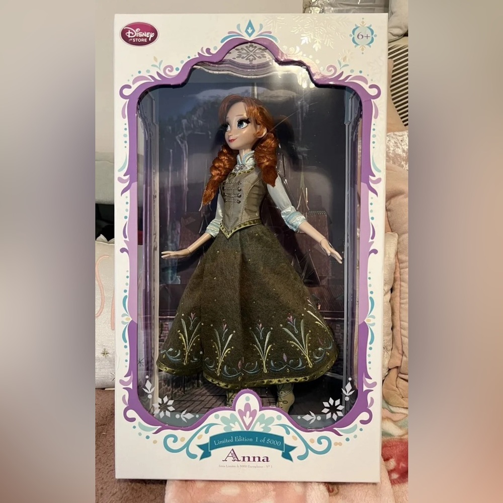 Disney Store Anna limited Edition Doll 17” Frozen #1799 Of 5000